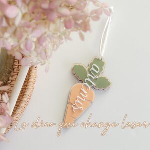 Décoration carotte avec ou sans prenom